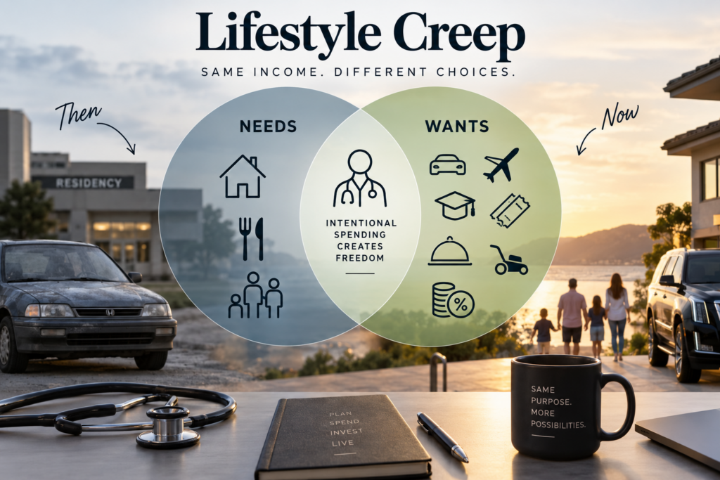 lifestyle creep doctors